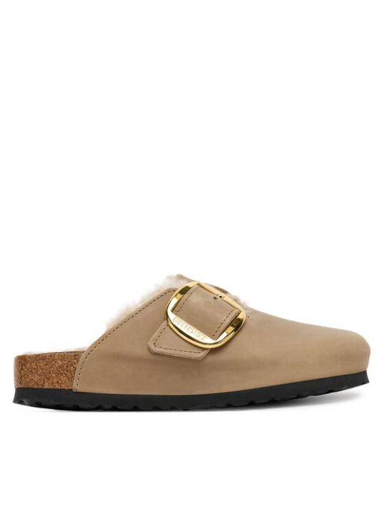 Zdjęcie produktu Klapki Birkenstock Boston Big Buckle Shearling 1030444 Brązowy