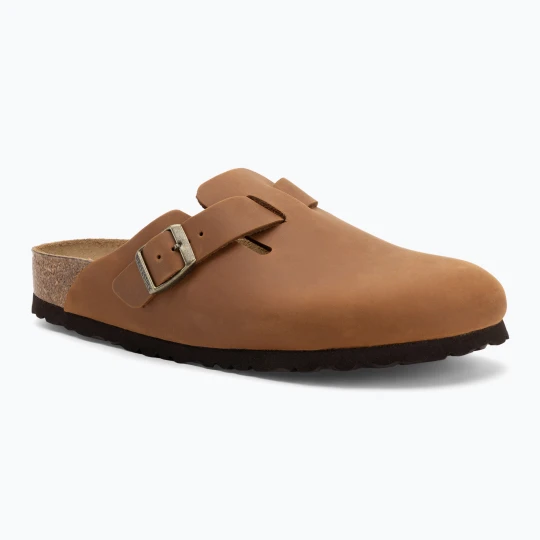 Zdjęcie produktu Klapki BIRKENSTOCK Boston LEOI Narrow cognac Brązowy