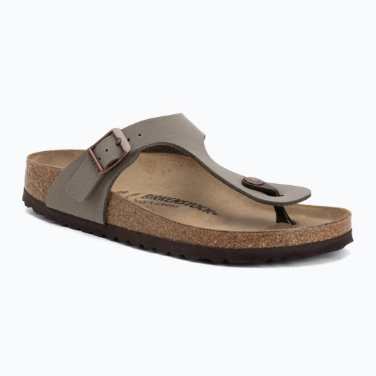 Zdjęcie produktu Klapki BIRKENSTOCK Gizeh Birkibuc Narrow stone Szary