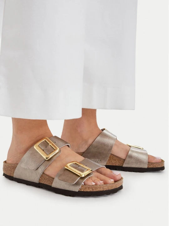 Zdjęcie produktu Klapki Birkenstock Sydney Cushion Buckle 1029372 Złoty