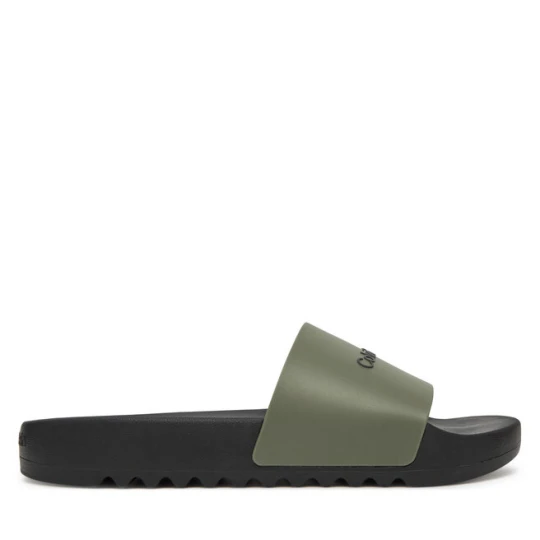 Zdjęcie produktu Klapki Calvin Klein Chunky Pool Slide Rub HM0HM01063 Zielony