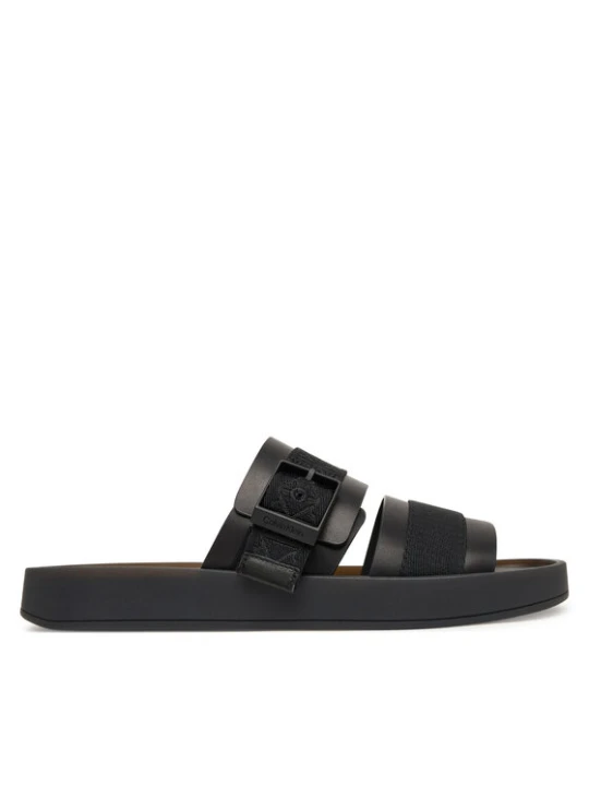 Zdjęcie produktu Klapki Calvin Klein Ergon Buckle Sandal Wb Lth Aop HM0HM02096 Czarny
