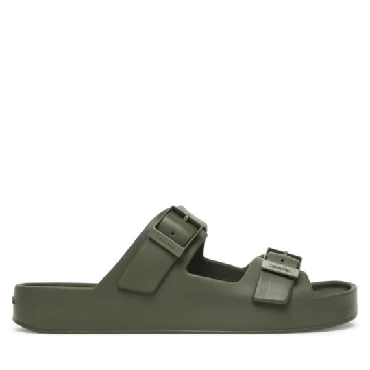 Zdjęcie produktu Klapki Calvin Klein Ergon Eva Double Bar Sandal HM0HM02116 Zielony