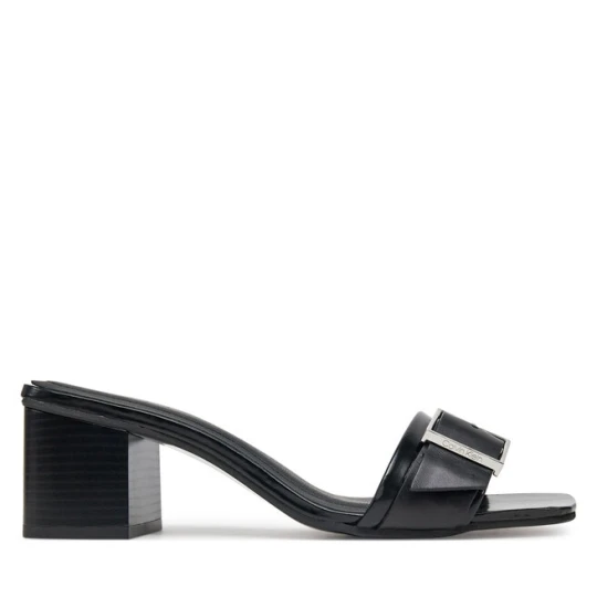 Zdjęcie produktu Klapki Calvin Klein Heel Mule 50 W/Buckle - Lth HW0HW02478 Czarny