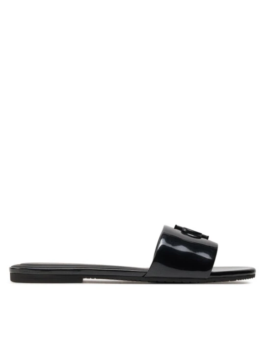 Zdjęcie produktu Klapki Calvin Klein Jeans Flat Sandal Slide Mg Met YW0YW01348 Czarny