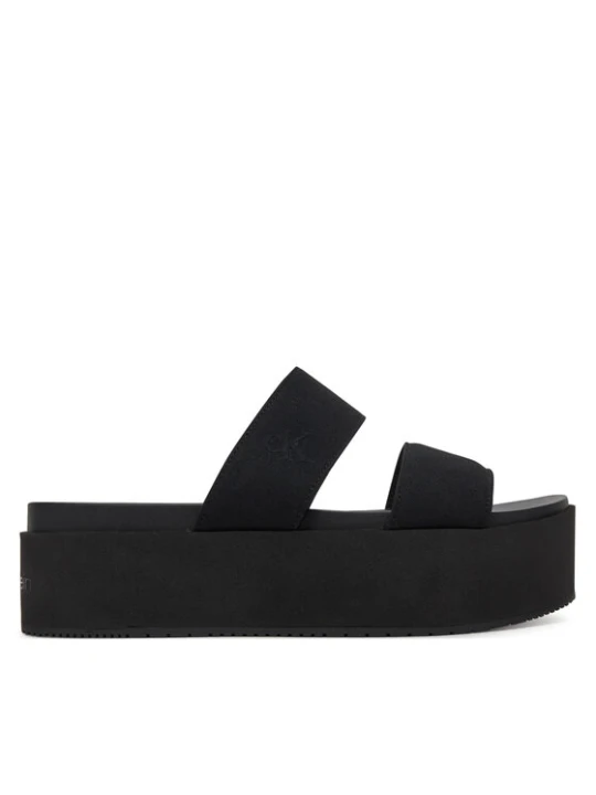 Zdjęcie produktu Klapki Calvin Klein Jeans Flatform Sandal Webbing In YW0YW01789 Czarny