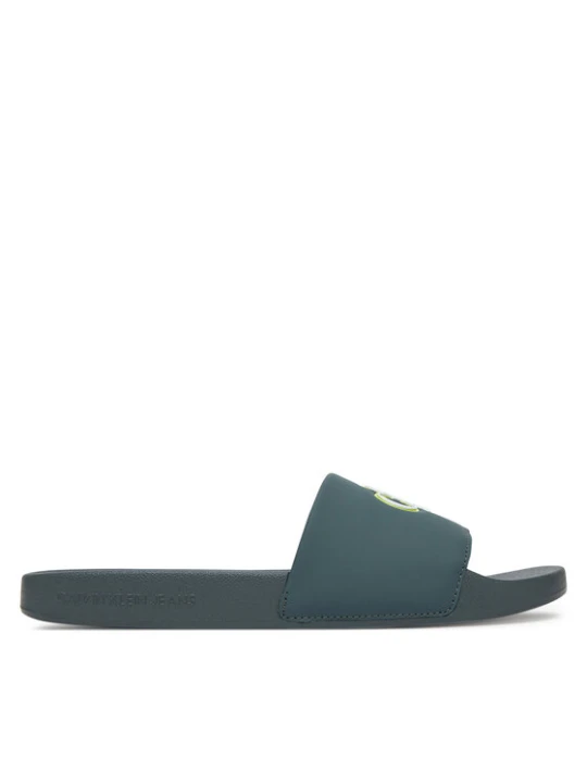 Zdjęcie produktu Klapki Calvin Klein Jeans Slide Jelly Mono Pu YM0YM01281 Zielony