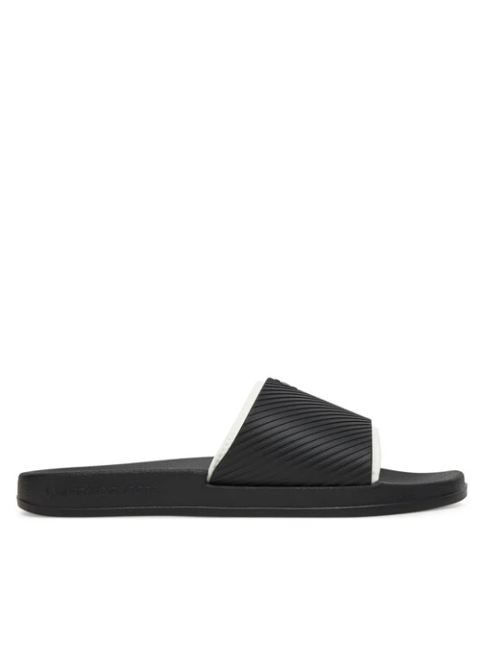 Zdjęcie produktu Klapki Calvin Klein Jeans Slide Rubber Neoprene Text YM0YM01234 Czarny