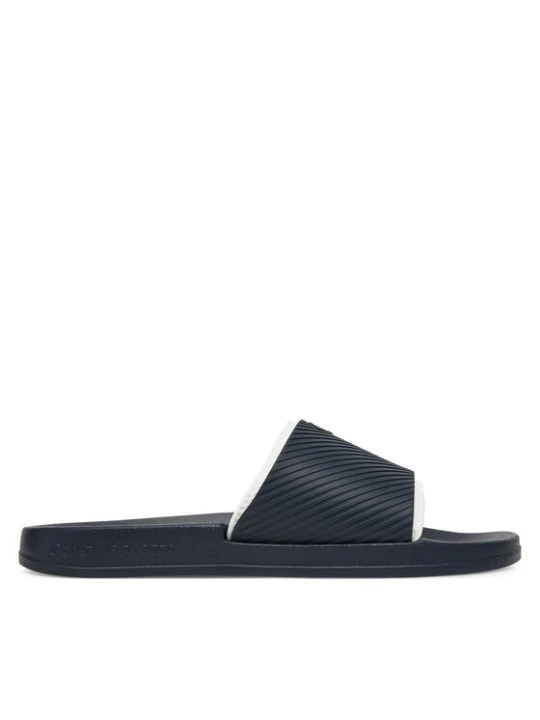 Zdjęcie produktu Klapki Calvin Klein Jeans Slide Rubber Neoprene Text YM0YM01234 Granatowy