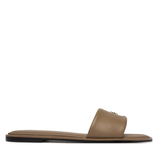Zdjęcie produktu Klapki Calvin Klein Round Flat Sndl Lth Bar Hw 2 HW0HW02925 Beżowy