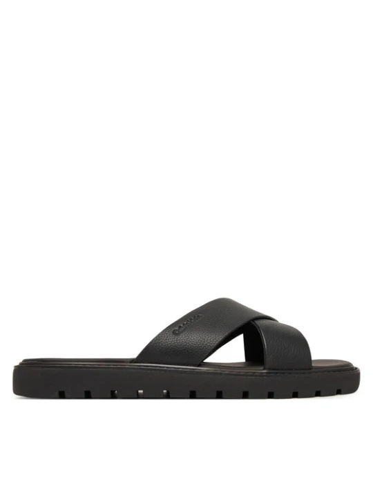 Zdjęcie produktu Klapki Calvin Klein Sq Molded Sandal Xcross Lth HM0HM02235 Czarny