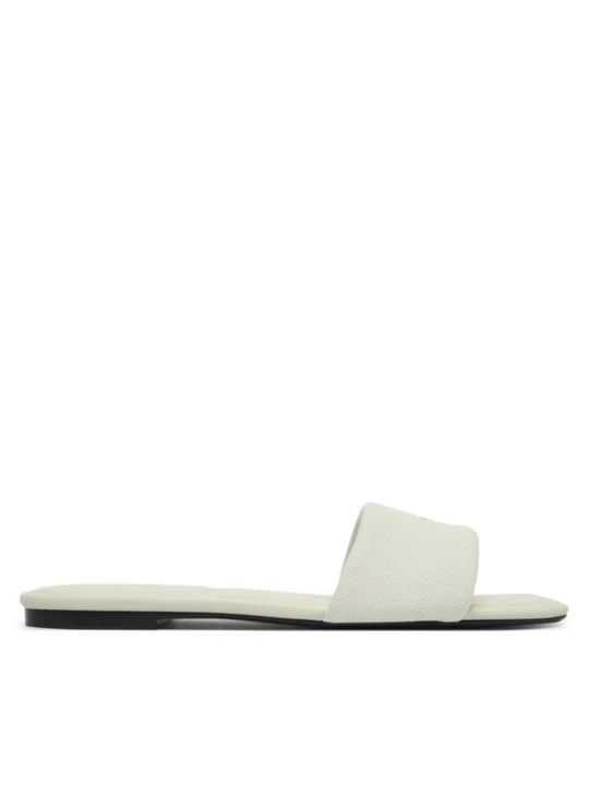 Zdjęcie produktu Klapki Calvin Klein Square Flat Sndl Canvas Hw HW0HW03129 Biały
