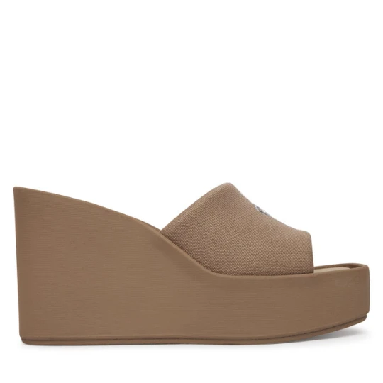 Zdjęcie produktu Klapki Calvin Klein Wedge 70 Sndl Canv Mg HW0HW03134 Beżowy