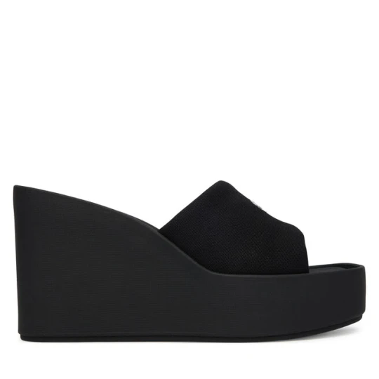 Zdjęcie produktu Klapki Calvin Klein Wedge 70 Sndl Canv Mg HW0HW03134 Czarny