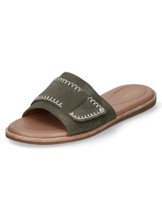 Zdjęcie produktu Klapki płaskie Clarks zielony