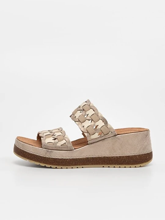 Zdjęcie produktu Klapki na obcasie Clarks złoty