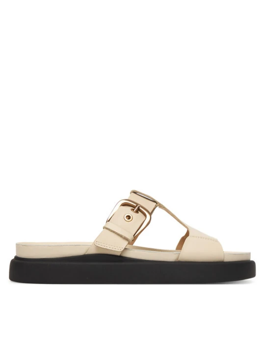 Zdjęcie produktu Klapki Clarks Aristella West 26185812 Écru Kremowy