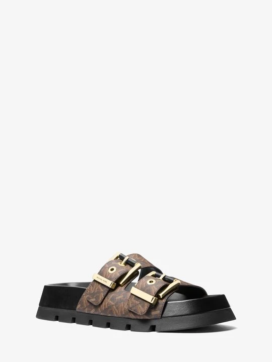 Zdjęcie produktu Klapki Colby z monogramem Empire na płaskiej platformie Michael Kors