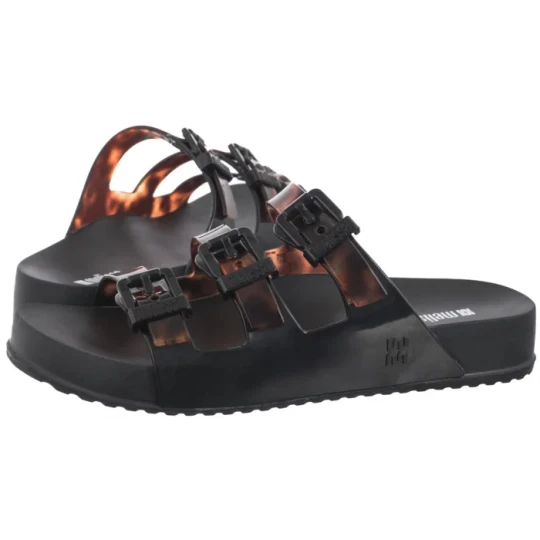 Zdjęcie produktu Klapki Cozy Stripes AD 35943 / BC962 Black / Clear Tortoise (ML360-b) Melissa