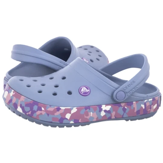 Zdjęcie produktu Klapki Crocband Glow Confetti Band Clog Kid's Blue Haze / Multi 212523-4ZA (CR445-a) Crocs