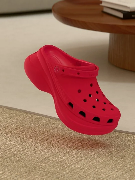 Zdjęcie produktu Klapki na obcasie Crocs czerwony