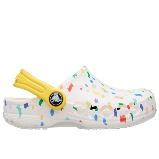 Zdjęcie produktu Klapki dziecięce Crocs Baya Seasonal Printed 209728-94S - białe