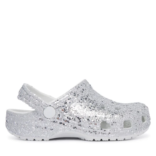 Zdjęcie produktu Klapki Crocs Classic Dazzle Glitter Clog K 213915 Srebrny