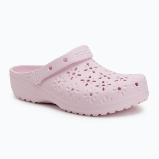 Zdjęcie produktu Klapki Crocs Classic Floral Cutout Clog pink milk