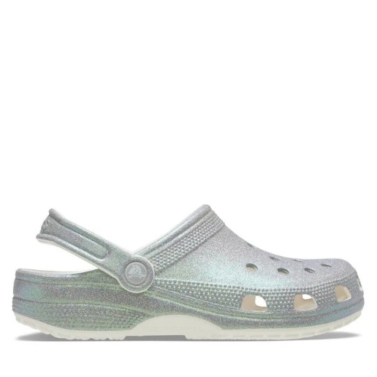 Zdjęcie produktu Klapki Crocs Classic Iridescent Glitter Clog 211005 Srebrny