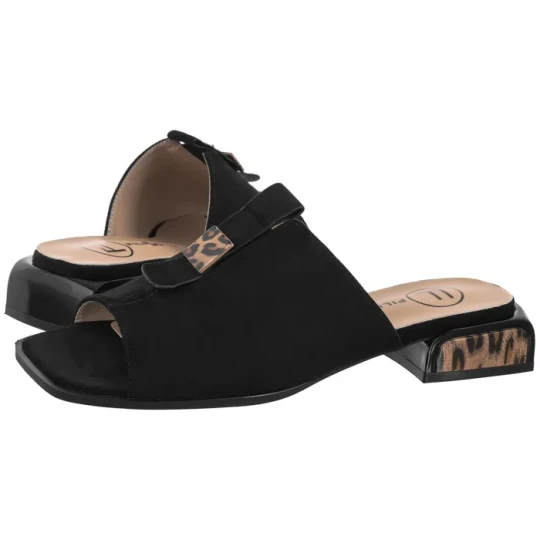Zdjęcie produktu Klapki Czarne DK7719 / 26 BK (FO244-a) Filippo