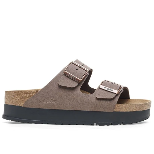 Zdjęcie produktu Klapki damskie Birkenstock Arizona PAP Flex Platform 1027417 - brązowe