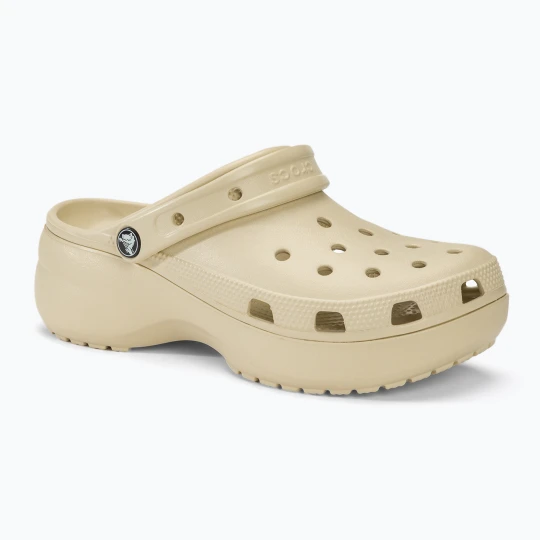 Zdjęcie produktu Klapki damskie Crocs Classic Platform Clog bone Beżowy