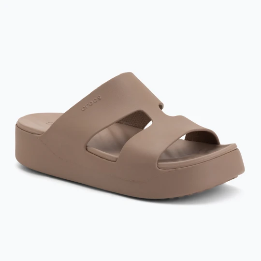 Zdjęcie produktu Klapki damskie Crocs Gateway Platform H-Strap latte Brązowy