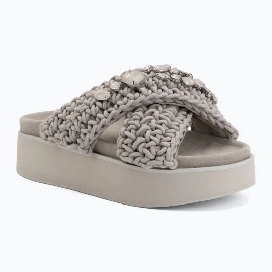 Zdjęcie produktu Klapki damskie INUIKII Woven Stones Platform stone grey