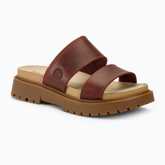 Zdjęcie produktu Klapki damskie Timberland Clairemont Way dark red full grain Brązowy