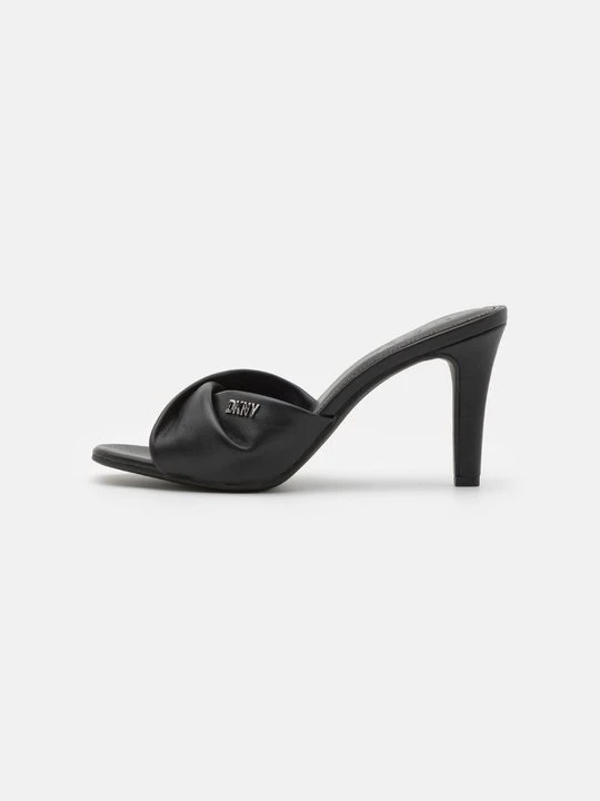 Zdjęcie produktu Klapki na obcasie DKNY czarny