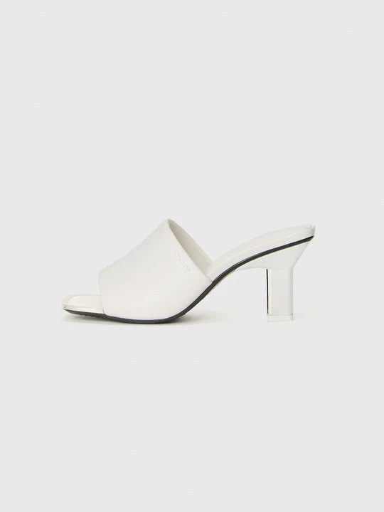 Zdjęcie produktu Klapki na obcasie DKNY biały