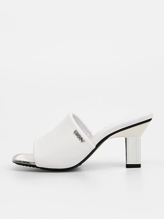 Zdjęcie produktu Klapki na obcasie DKNY biały