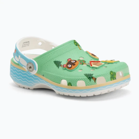 Zdjęcie produktu Klapki dziecięce Crocs Classic Animal Crosing Clog Kids multicolor Zielony