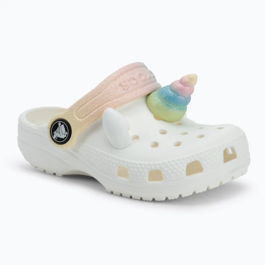 Zdjęcie produktu Klapki dziecięce Crocs Classic IAM Rainbow Unicorn CgT chalk Biały