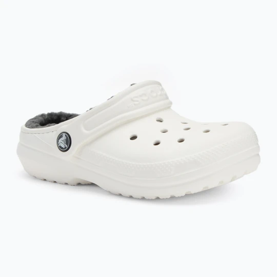 Zdjęcie produktu Klapki dziecięce Crocs Classic Lined Clog Kids white / grey