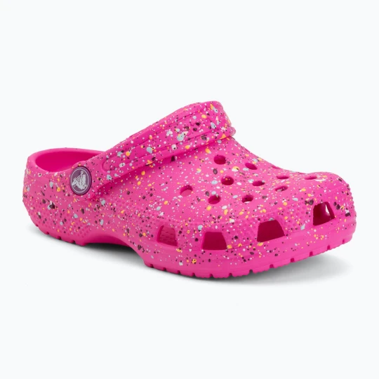 Zdjęcie produktu Klapki dziecięce Crocs Classic Paint Splatter Clog Różowy