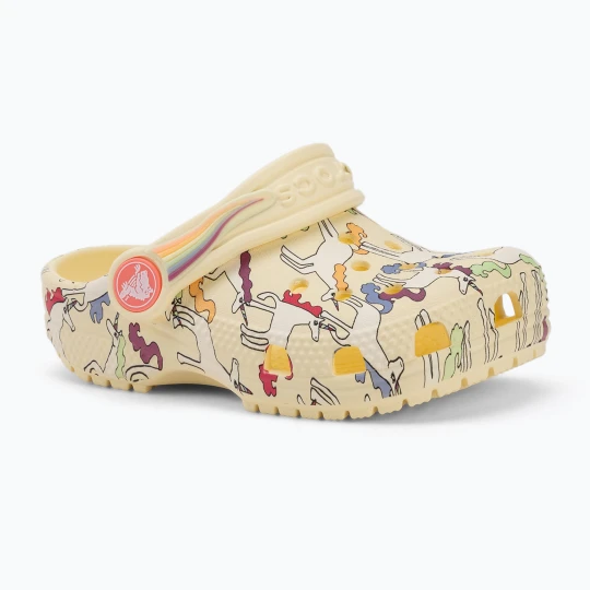 Zdjęcie produktu Klapki dziecięce Crocs Classic Unicorn Graphic yellow light