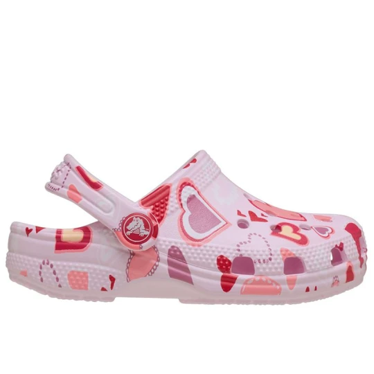 Zdjęcie produktu Klapki dziecięce Crocs Classic Valentine's Day Clog 209755-7CI - różowe