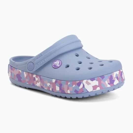 Zdjęcie produktu Klapki dziecięce Crocs Crockband Glow Confetti Band blue haze / multi