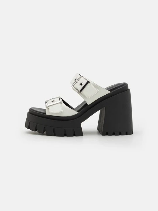 Zdjęcie produktu Klapki na obcasie Even&Odd Wide Fit By Zalando biały