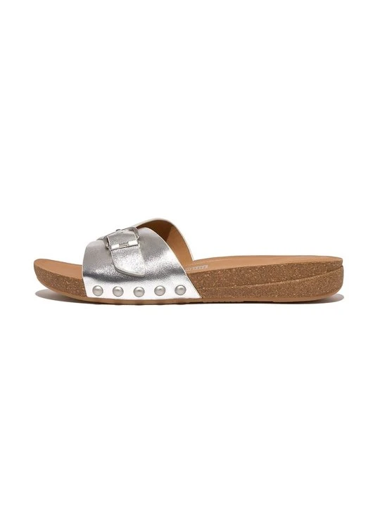 Zdjęcie produktu Klapki płaskie FitFlop srebrny