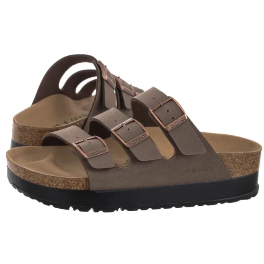 Zdjęcie produktu Klapki Florida III Pap Flex Platform Vegan Mocca 1029741 (PP20-b) Papillio