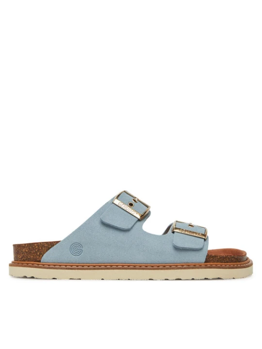 Zdjęcie produktu Klapki Genuins Hawaii Velour G106252 Błękitny Niebieski jasny