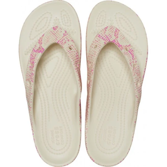Zdjęcie produktu Klapki japonki Classic Platform Snake Print Flip Crocs Beżowy